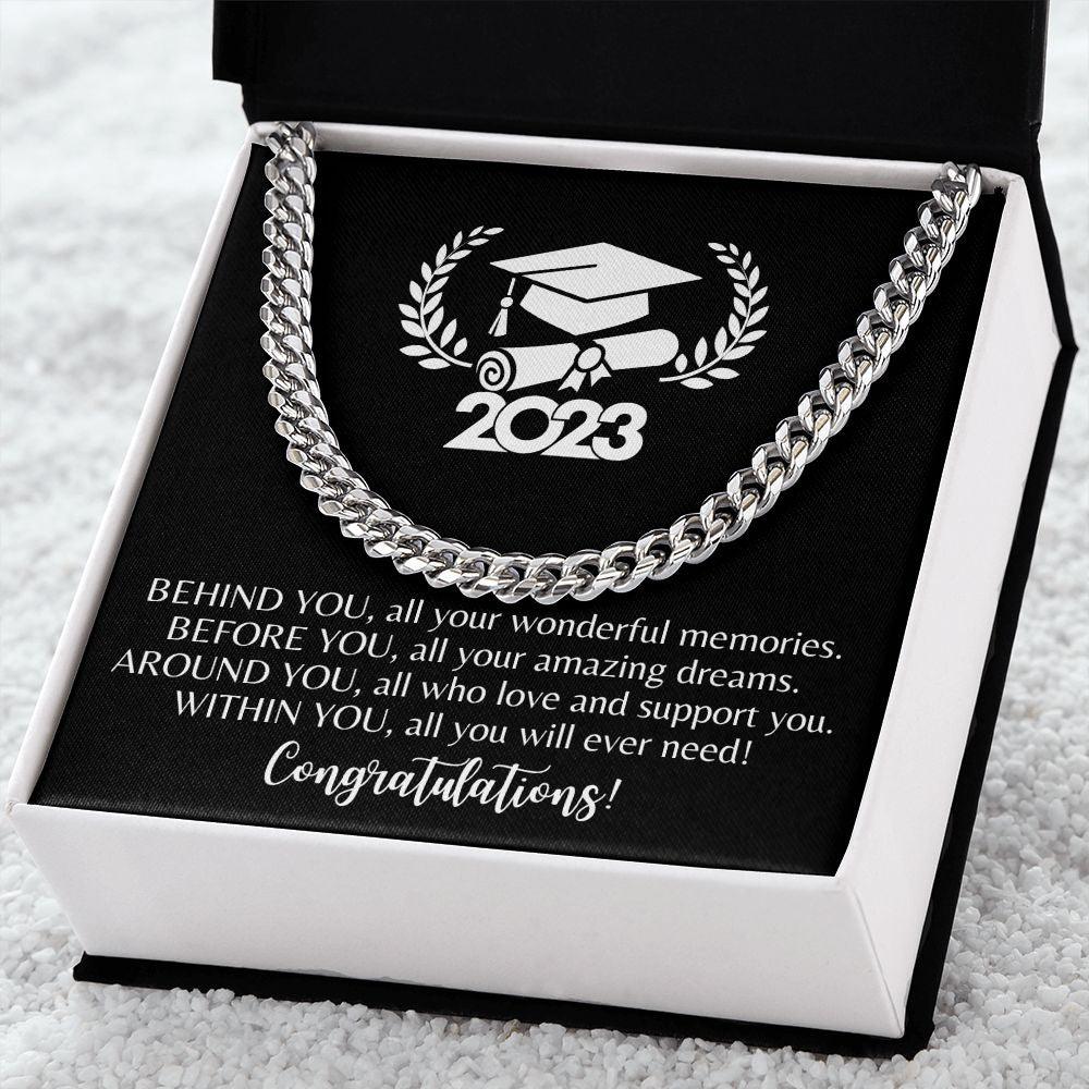 2023 | Congratulations Graduate | Cuban Link Chain - ALL4THEGIFTOFIT