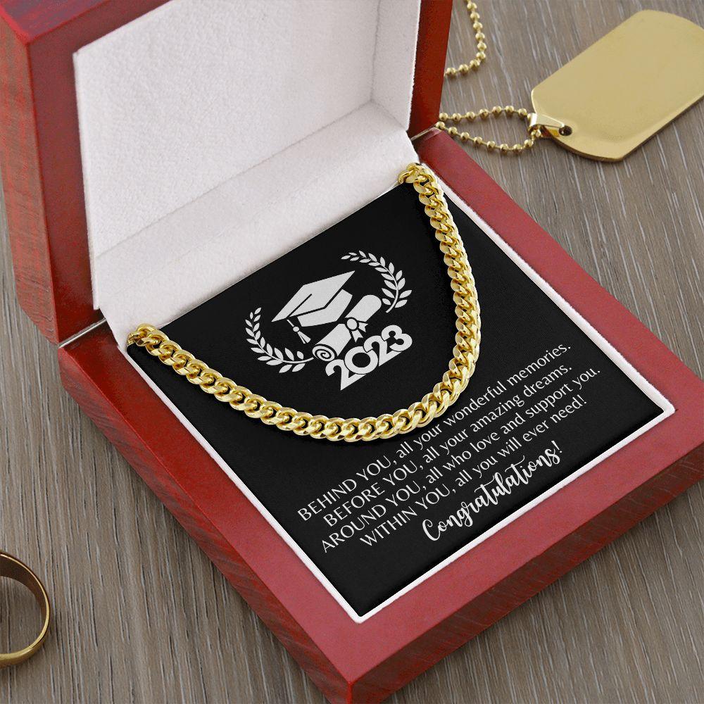 2023 | Congratulations Graduate | Cuban Link Chain - ALL4THEGIFTOFIT