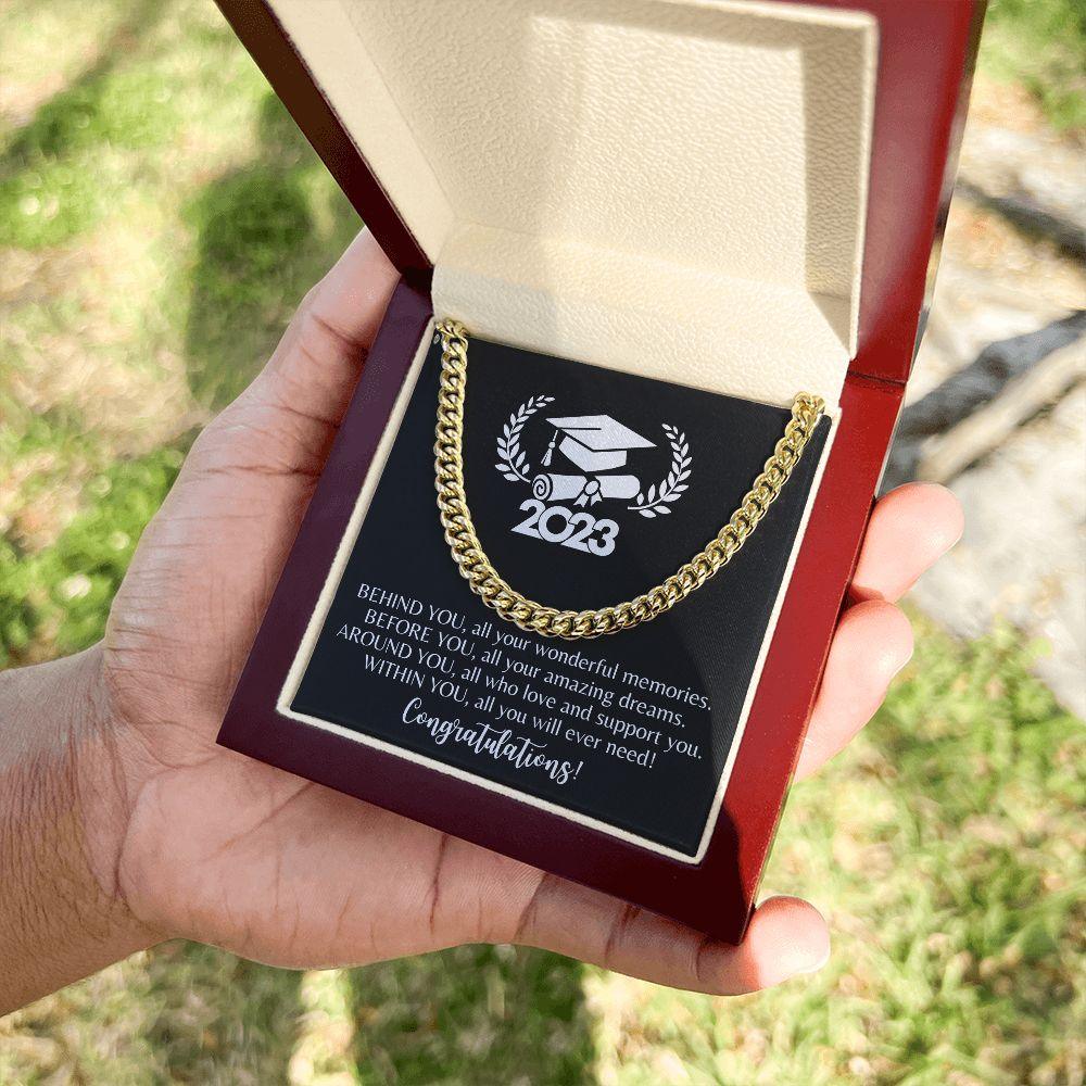 2023 | Congratulations Graduate | Cuban Link Chain - ALL4THEGIFTOFIT