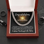Congratulations | Continue Reaching for the Stars | Cuban Link Chain - ALL4THEGIFTOFIT