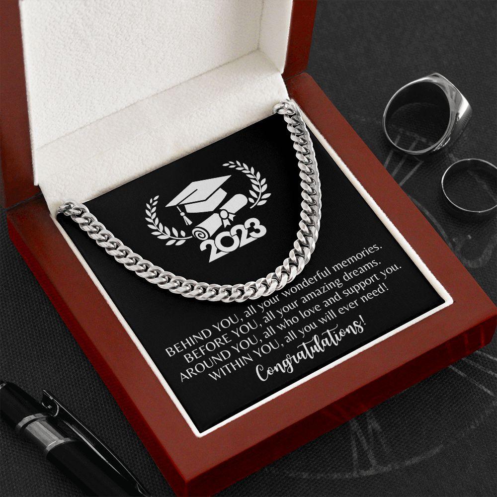 2023 | Congratulations Graduate | Cuban Link Chain - ALL4THEGIFTOFIT