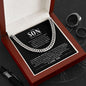 To My Son - On Your Graduation | A Beautiful Beginning To Your Next Chapter | Cuban Link Chain - ALL4THEGIFTOFIT