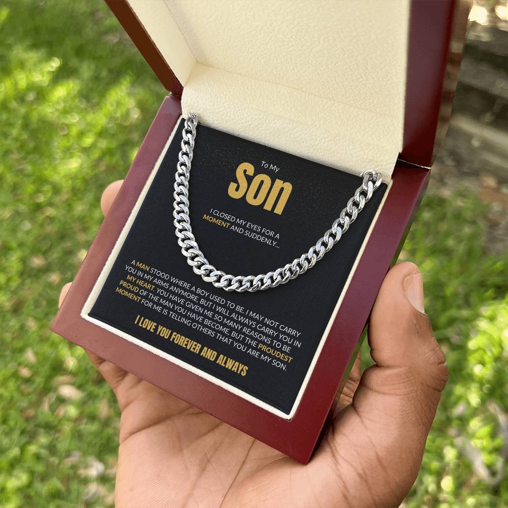 To My Son | I Closed My Eyes | Black Card | Cuban Link Chain