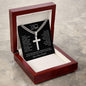 To My Amazing Dad | First Man I Ever Loved | Cuban Chain with Artisan Cross Necklace - Gift for Father's Day, Birthdays, Holidays, Just Because - ALL4THEGIFTOFIT
