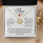 To My Niece on Your Graduation | Believe In Yourself | Love Knot Necklace - ALL4THEGIFTOFIT