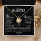 To My Beautiful Daughter | I am so Proud of You | Love Dad | Love Knot Necklace - ALL4THEGIFTOFIT