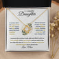 To My Beautiful Daughter | I am so Proud of You - Mom | Love Knot Necklace