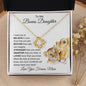 To My Bonus Daughter | Love You Forever | Love Knot Necklace