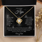 A Mi Hermosa Hija | El Capitulo Mas Hermoso | Ama a Papá | Collar Love Knot - ALL4THEGIFTOFIT