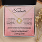 To My Soulmate | Love You To The Moon & Back | Love Knot Necklace - Gift for Wife, Fiancée, Girlfriend