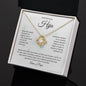 A Mi Hermosa Hija | El Capitulo Mas Hermoso | Ama a Papá | Collar Love Knot - ALL4THEGIFTOFIT
