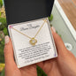 To My Bonus Daughter | You are Loved and Adored | Love Knot Necklace