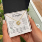 To My Beautiful Daughter | The Most Beautiful Chapter | Love Dad | Love Knot Necklace - ALL4THEGIFTOFIT