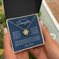 To My Beautiful Daughter | Forever My Bright Shining Star | Love Knot Necklace