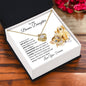To My Bonus Daughter | You are Brave, Strong & Smart | Love Knot Necklace