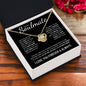 To My Soulmate | Through My Eyes | Love Knot Necklace - Gift for Wife, Fiancée, Girlfriend