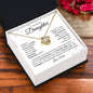To My Beautiful Daughter | Forever in my Heart | Love Dad | Love Knot Necklace - ALL4THEGIFTOFIT