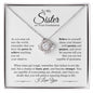 To My Sister On Your Graduation | Chase Your Dreams | Love Knot Necklace - ALL4THEGIFTOFIT