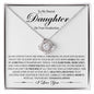 To My Dearest Daughter On Your Graduation | A Beautiful Beginning | Love Knot Necklace - ALL4THEGIFTOFIT
