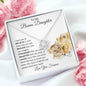 To My Bonus Daughter | You are Brave, Strong & Smart | Love Knot Necklace