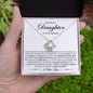To My Dearest Daughter On Your Graduation | A Beautiful Beginning | Love Knot Necklace - ALL4THEGIFTOFIT