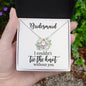 Bridesmaid | I Couldn't Tie The Knot | WC Wreath | Love Knot Necklace
