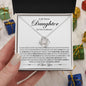 To My Dearest Daughter On Your Graduation | A Beautiful Beginning | Love Knot Necklace - ALL4THEGIFTOFIT