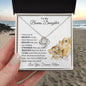 To My Bonus Daughter | Love You Forever | Love Knot Necklace