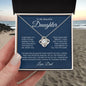 To My Beautiful Daughter | Forever My Bright Shining Star | Love Knot Necklace