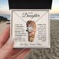 To My Daughter - I Will Always Have Your Back | Love Knot Necklace