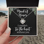 Maid Of Honor | I Couldn't Tie The Knot | BC | Love Knot Necklace