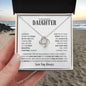 To My Beautiful Daughter | Love You Always | Love Knot Necklace - ALL4THEGIFTOFIT