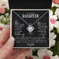 To My Beautiful Daughter | I am so Proud of You | Love Dad | Love Knot Necklace - ALL4THEGIFTOFIT