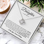 (TOP SELLER π₯)To My Daughter | I Closed My Eyes | Love Knot Necklace