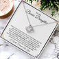To My Bonus Daughter | Life Gave Me The Gift Of You | Love Knot Necklace