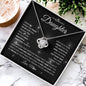 To My Beautiful Daughter | The Most Beautiful Chapter | Love Mom | Love Knot Necklace - ALL4THEGIFTOFIT