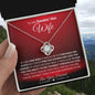 To My Smokin' Hot Wife | Through My Eyes | Love Knot Necklace - Gift for Soulmate