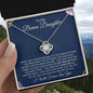 To My Bonus Daughter | I Will Always Love You | Love Knot Necklace - Gift for Birthday, Holidays, Just Because