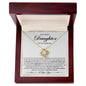 To My Dearest Daughter On Your Graduation | A Beautiful Beginning | Love Knot Necklace - ALL4THEGIFTOFIT