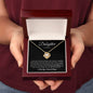 (TOP SELLER π₯)To My Daughter | I Closed My Eyes - Black Card | Love Knot Necklace