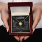 To My Beautiful Daughter | I am so Proud of You | Love Dad | Love Knot Necklace - ALL4THEGIFTOFIT