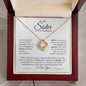 To My Sister On Your Graduation | Chase Your Dreams | Love Knot Necklace - ALL4THEGIFTOFIT