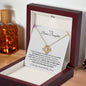 To My Bonus Daughter | You are Loved and Adored | Love Knot Necklace