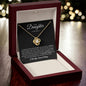 (TOP SELLER π₯)To My Daughter | I Closed My Eyes - Black Card | Love Knot Necklace