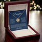 To My Beautiful Daughter | Forever My Bright Shining Star | Love Knot Necklace