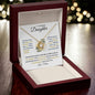 To My Beautiful Daughter | I am so Proud of You - Mom | Love Knot Necklace