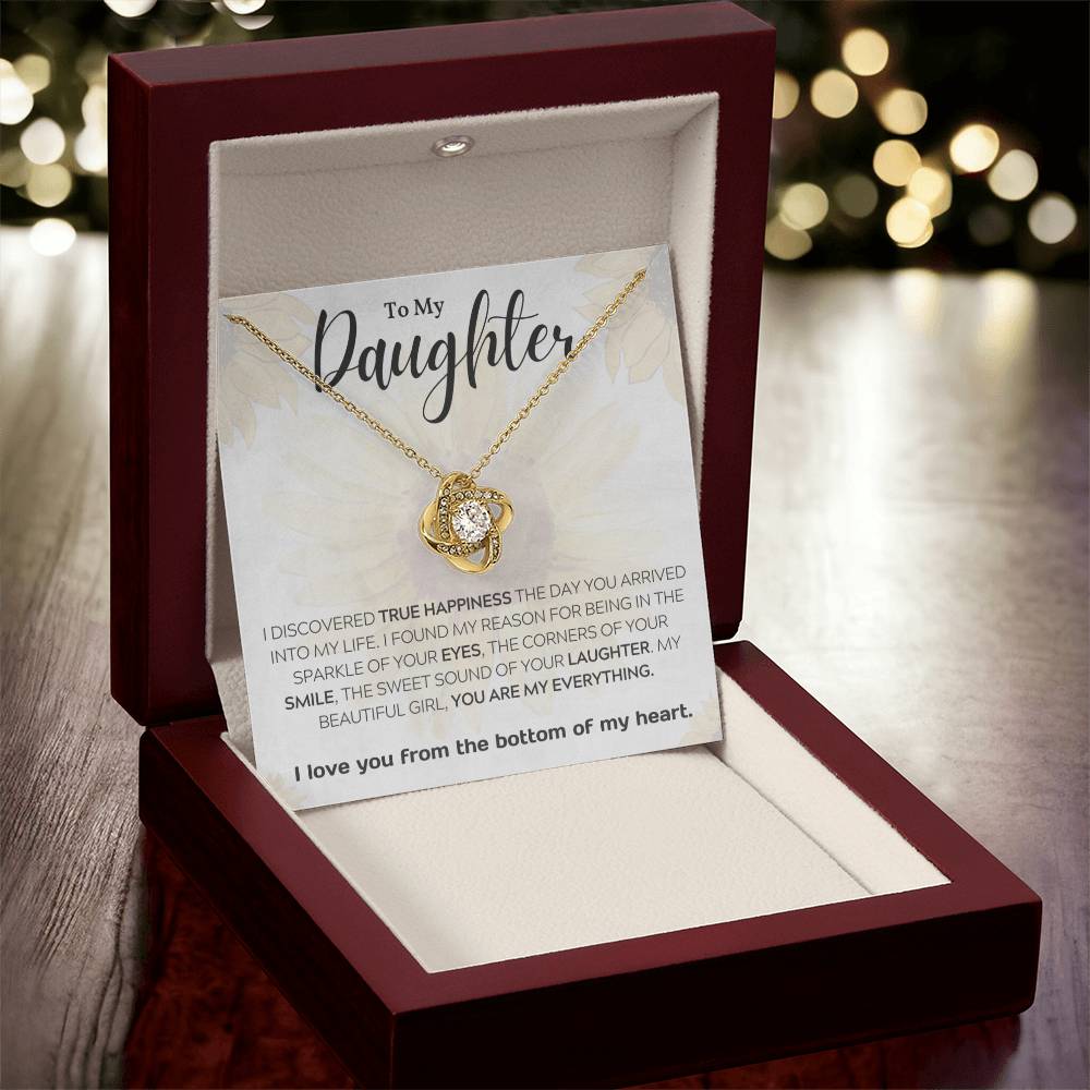 To My Daughter | My Reason for Being | Love Knot Necklace