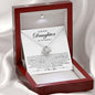 To My Dearest Daughter On Your Graduation | A Beautiful Beginning | Love Knot Necklace - ALL4THEGIFTOFIT