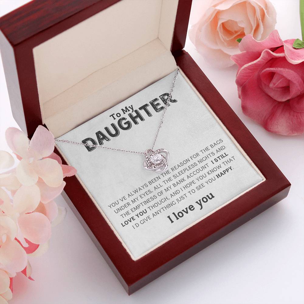 To My Daughter | You are the Reason | Love Knot Necklace
