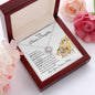 To My Bonus Daughter | Love You Forever | Love Knot Necklace